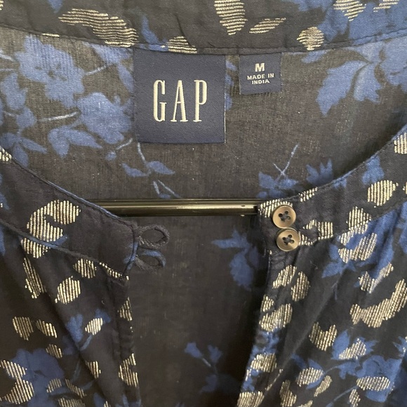 Gap cotton drawstring, short sleeve dress size M ￼ - Picture 3 of 4